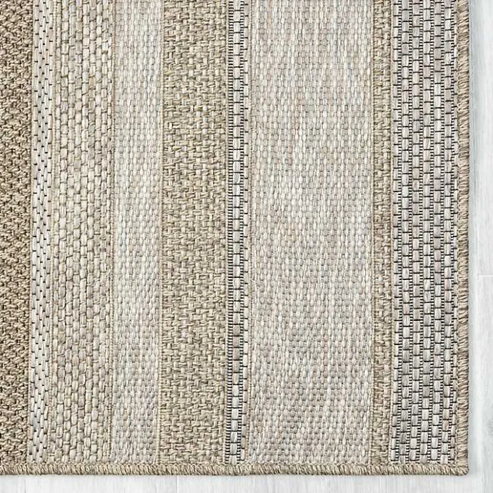 Outlet Kirklands Home Striped Indoor/Outdoor Area Rug, 5x7 Tan