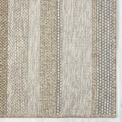 Best Kirklands Home Striped Indoor/Outdoor Area Rug, 7x9 Tan