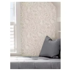 Outlet Kirklands Home Tan Terrene Peel and Stick Wallpaper