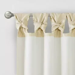 New Kirklands Home Twist Top Curtain Panel, 108 in. Tan