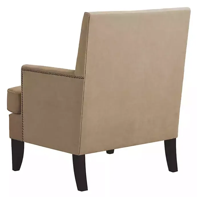 Sale Kirklands Home Upholstered Colton Accent Chair Tan