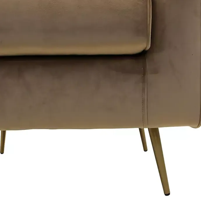 Best Kirklands Home Velvet Lana Accent Chair Tan
