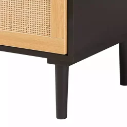 Best Kirklands Home Tara Two-Tone Espresso Rattan Chest