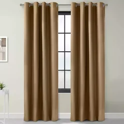 Clearance Kirklands Home Taupe Alpine Blackout Curtain Panel, 95 in. Tan
