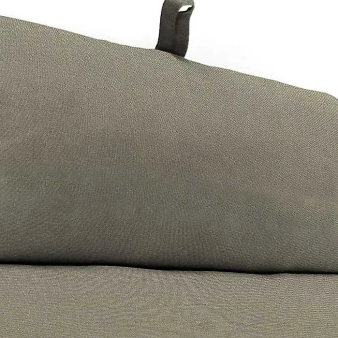 Kirklands Home Taupe Canvas French Edge Outdoor Chaise Cushion Tan