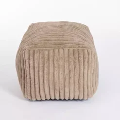 Discount Kirklands Home Taupe Comfy Foam Lounge Ottoman Brown