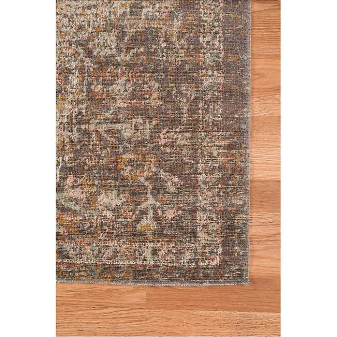 Best Kirklands Home Taupe Eaton Transitional Area Rug, 6x8