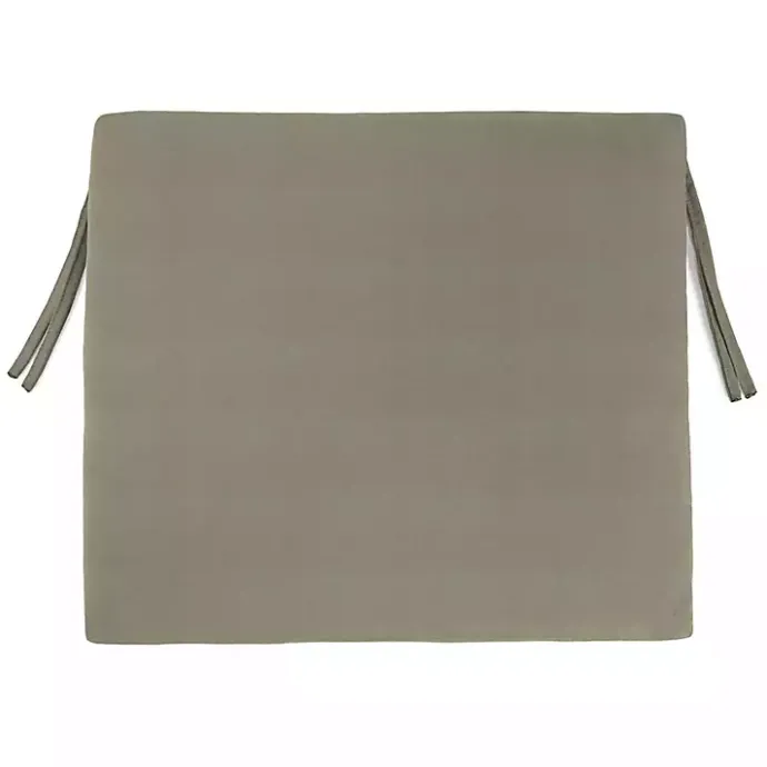 Online Kirklands Home Taupe French Edge Outdoor Chair Cushions, Set of 2 Gray