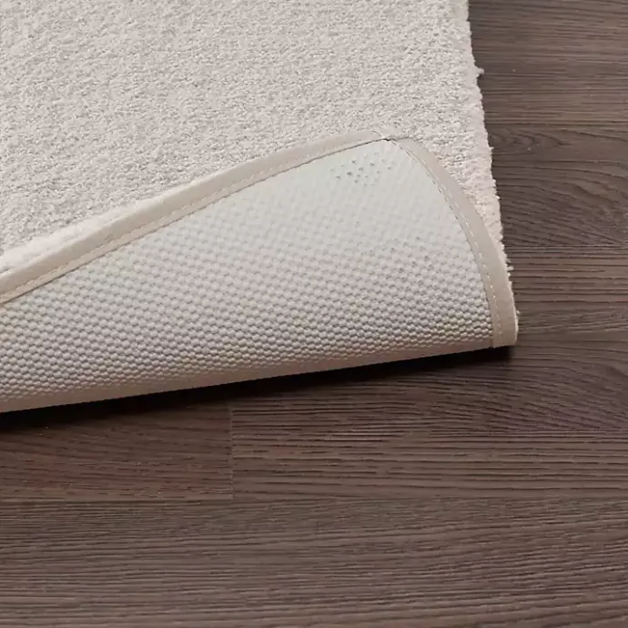 Hot Kirklands Home Taupe High Pile Marshmallow Bath Mat, 30 in. Ivory