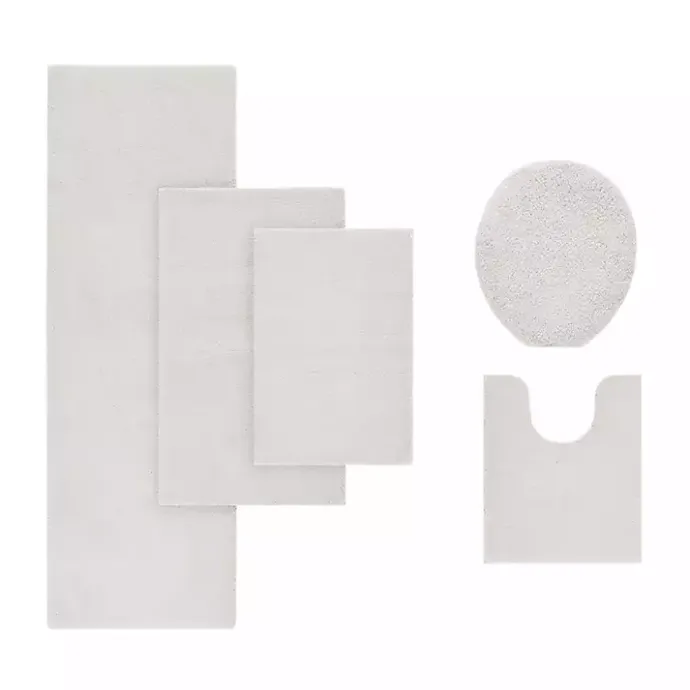 Hot Kirklands Home Taupe High Pile Marshmallow Bath Mat, 30 in. Ivory