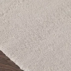 New Kirklands Home Taupe High Pile Marshmallow Bath Mat, 40 in. Ivory