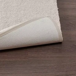 New Kirklands Home Taupe High Pile Marshmallow Bath Mat, 40 in. Ivory