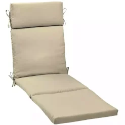 Kirklands Home Taupe Leala Texture Outdoor Chaise Cushion Tan