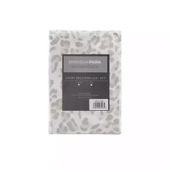 Sale Kirklands Home Taupe Leopard Satin King 2-pc. Pillow Case Set