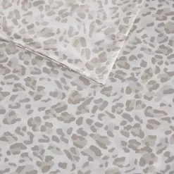 Outlet Kirklands Home Taupe Leopard Satin Standard 2-pc. Pillow Case Set