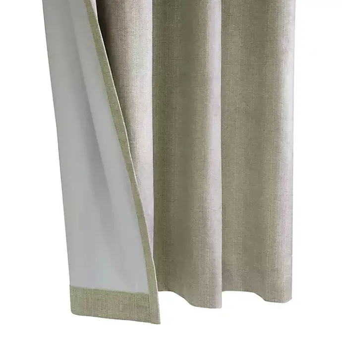 Kirklands Home Taupe Paris Velvet Blackout Curtain Panel, 108 in. Tan