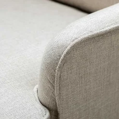 Clearance Kirklands Home Taupe Upholstered Natural Base Wingback Rocker Tan