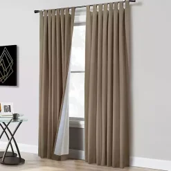 Online Kirklands Home Taupe Ventura Blackout Curtain Panel, 95 in. Tan