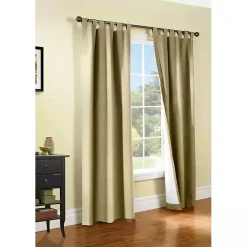 Best Kirklands Home Taupe Weathermate Blackout Curtain Panel, 54 in. Tan