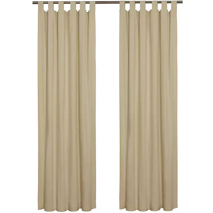 Outlet Kirklands Home Taupe Weathermate Blackout Cur Panel, 84 in. Tan