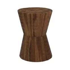 Sale Kirklands Home Teak Wood Hourglass Accent Table Brown
