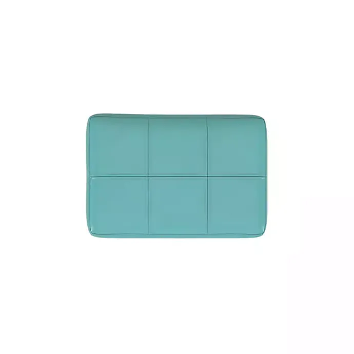 Outlet Kirklands Home Teal Faux Leather Claridge Bar Stool Blue