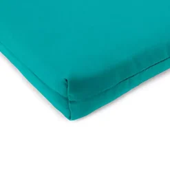 Online Kirklands Home Teal French Edge Outdoor Chair Cushions, Set of 2 Blue