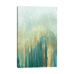 Clearance Kirklands Home Teal Golden Woods Canvas Art Print