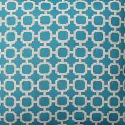 Kirklands Home Teal Hickory Geo Outdoor Lumbar Pillows, Set of 2 Blue