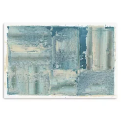 Outlet Kirklands Home Teal Linework Canvas Art Print Blue