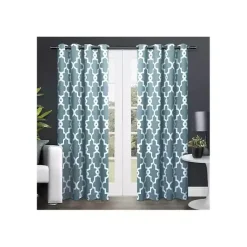 Best Kirklands Home Teal Maxwell Blackout Curtain Panel Set, 96 in. Blue