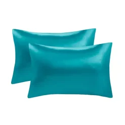 Discount Kirklands Home Teal Satin King 2-pc. Pillow Case Set Blue