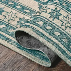 Clearance Kirklands Home Teal Seraz Washable Area Rug, 3x5