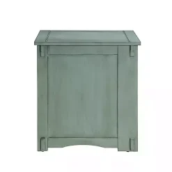 Best Kirklands Home Teal Wood Parnell Storage Accent Table