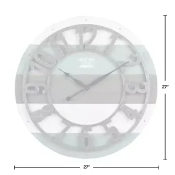 Online Kirklands Home Teal Wood Plank Wall Clock Blue