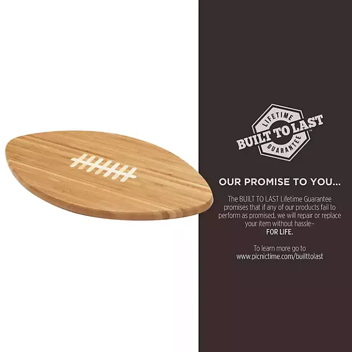 Clearance Kirklands Home Tennessee Tis Bamboo Football Cutting Board Tan