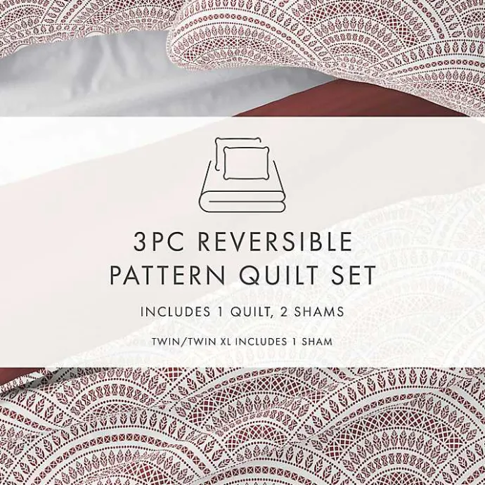 Best Kirklands Home Terra Scalloped Reversible 2-pc. Twin Quilt Set