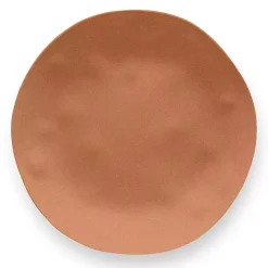 Kirklands Home Terracotta Melamine Santal Dinner Plates, Set of 6 Orange