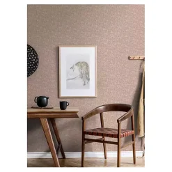Outlet Kirklands Home Terracotta Textu Poplin Peel & Stick Wallpaper Red