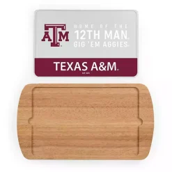 Kirklands Home Texas A&M Aggies Wood and Glass Serving Board