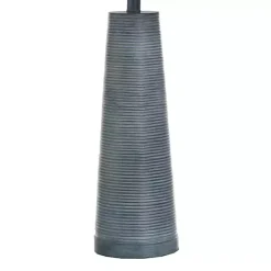 Hot Kirklands Home Textured Denim Blue Tapered Table Lamp White