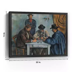 Hot Kirklands Home The Card Players Framed Canvas Art Print