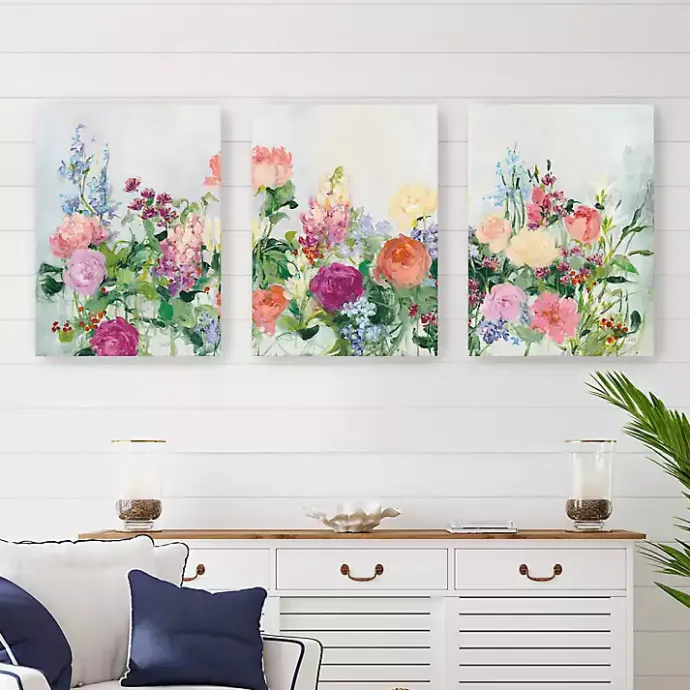 Outlet Kirklands Home The Cutting Garden 3-pc. Canvas Art Print Set Multi