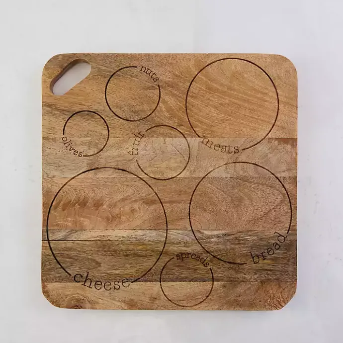 Outlet Kirklands Home The Perfect Square Charcuterie Board Brown