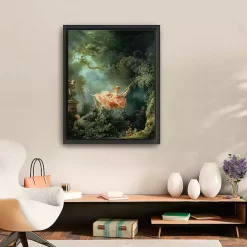 Outlet Kirklands Home The Swing Framed Canvas Art Print Green