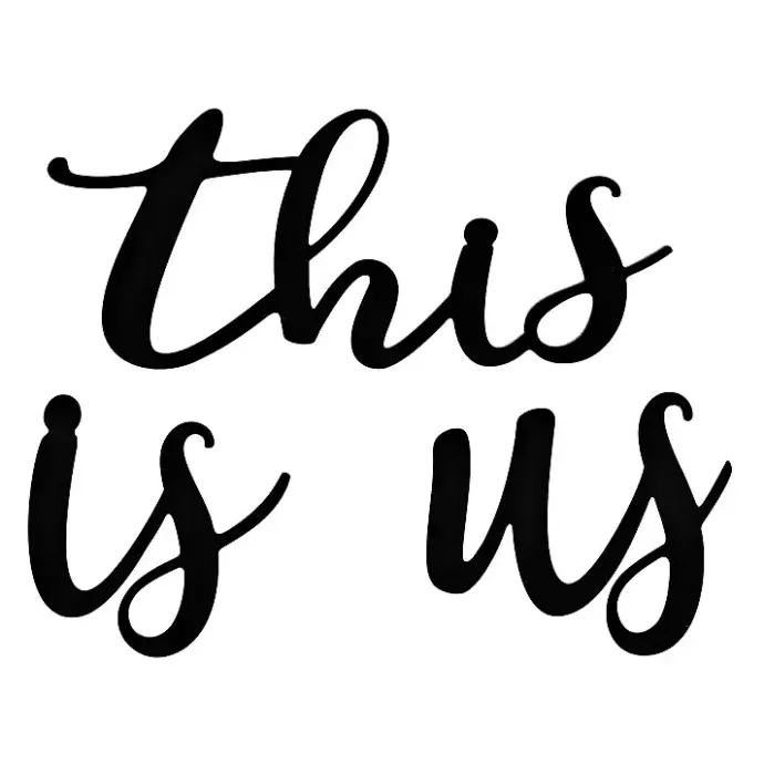 Kirklands Home This Is Us Script Wall Plaques Black