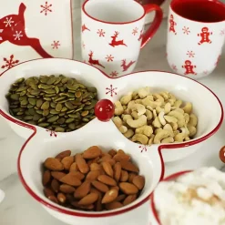 Sale Kirklands Home Three-Section Christmas Serving Platter