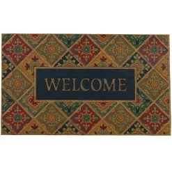 Kirklands Home Tile Garden Welcome Doormat