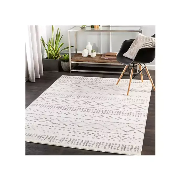 Hot Kirklands Home Toasted Brown Abstract Diamond Area Rug, 5x7