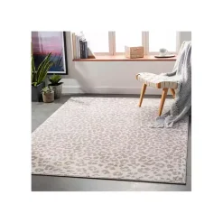 Kirklands Home Toasted Brown Cheetah Print Area Rug, 7x10